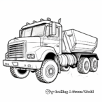 Fun Dump Truck Race Coloring Pages 4