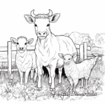 Fun Farm Animals Coloring Pages 2