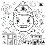 Fun Festive: Printable Holiday Theme Coloring Pages 3