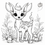 Fun-Filled Autumn Deerling Coloring Pages 2