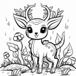 Fun-Filled Autumn Deerling Coloring Pages 4