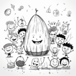 Fun-Filled Avocado Party Coloring Pages 3