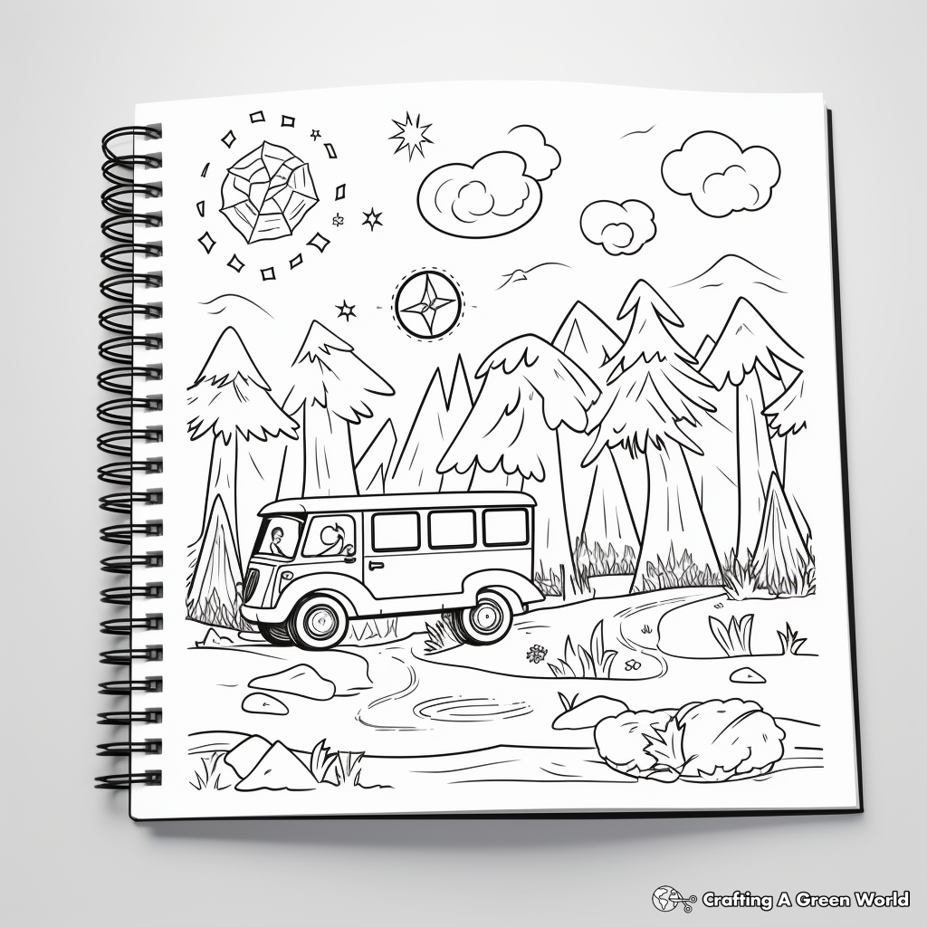 Fun-Filled Camping Trip Coloring Pages for Summer Bucket List 2