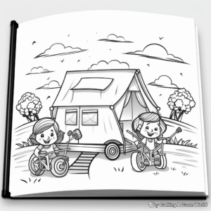 Fun-Filled Camping Trip Coloring Pages for Summer Bucket List 4