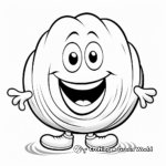 Fun-Filled Cartoon Clam Coloring Pages 1