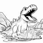 Fun-filled Nothosaurus Coloring Pages for Kids 1