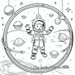 Fun Gravity in Space Coloring Pages 1