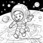 Fun Gravity in Space Coloring Pages 4
