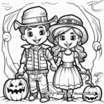 Fun Halloween Themed Coloring Pages 1