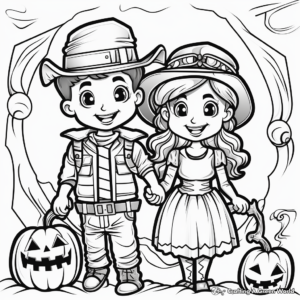 Fun Halloween Themed Coloring Pages 1