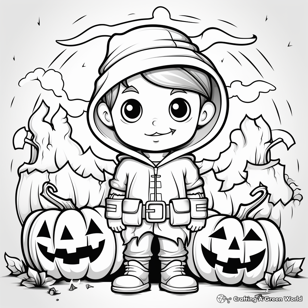 Fun Halloween Themed Coloring Pages 2