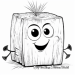 Fun Hay Bale Coloring Pages for Kids 4