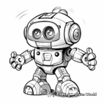 Fun Interactive Robot Coloring Pages 1