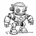 Fun Interactive Robot Coloring Pages 2