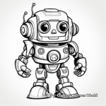 Fun Interactive Robot Coloring Pages 4