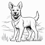 Fun-Loving Dingo Coloring Pages 1