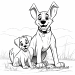 Fun-Loving Dingo Coloring Pages 3
