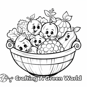 Fruit And Vegetables Coloring Pages - Free &amp; Printable!