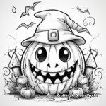 Fun October Halloween Party Coloring Pages 2
