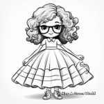 Fun Poodle Skirt Coloring Pages 2