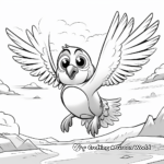 Fun Puffin In Flight Coloring Pages 3