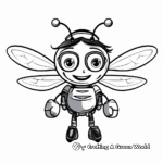 Fun Queen Bee and Her Drones Coloring Sheets 4