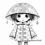 Fun Raincoat Jacket Coloring Pages for Kids 1