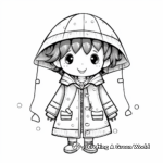 Fun Raincoat Jacket Coloring Pages for Kids 3