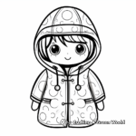 Fun Raincoat Jacket Coloring Pages for Kids 4