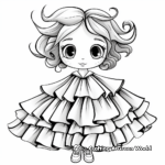 Fun Ruffled Skirt Coloring Pages 3