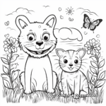 Divertidas páginas para colorear de animales de primavera 2