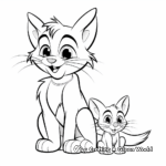 Fun Tom and Jerry Cat Coloring Pages 2