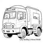 Fun Toy Garbage Truck Coloring Pages for Kids 3