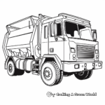 Fun Toy Garbage Truck Coloring Pages for Kids 4