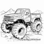 Fun Toy Mud Truck Coloring Pages for Kids 1
