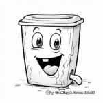 Fun Trash Can Coloring Pages for Kids 1