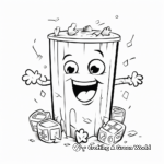 Fun Trash Can Coloring Pages for Kids 2
