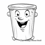Fun Trash Can Coloring Pages for Kids 4