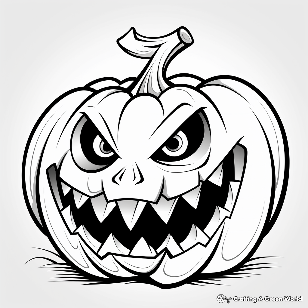 Funny Jack o Lantern Coloring Pages 3