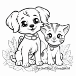 Furry Friends: Printable Cute Pets Coloring Pages 1