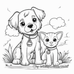 Furry Friends: Printable Cute Pets Coloring Pages 4