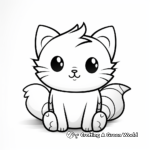 Furry Pillow Cat Coloring Pages 2