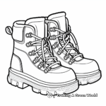 Furry Winter Boot Coloring Pages 1