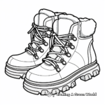 Furry Winter Boot Coloring Pages 4