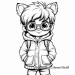 Furry Winter Jacket Coloring Sheets 3