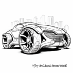 Futuristic Concept Car Coloring Pages 3