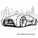 Futuristic Concept Car Coloring Pages 4