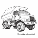 Futuristic Dump Truck Coloring Pages 2