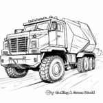 Futuristic Dump Truck Coloring Pages 3