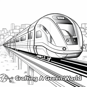 Maglev Coloring Train Coloring Pages - Free & Printable!